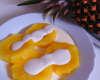 Ananas et sa sauce yaourt