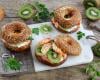 Bretzel-bagels au fromage et Kiwi de l'Adour IGP