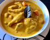 Curry de chapon au lait de coco