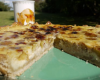 Tarte aux prunes du jardin