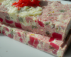 Terrine fraîche rouge et blanche