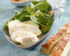 Salade de crottin de chèvre et épinards frais