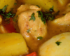 Curry de poulet aux pommes et bananes