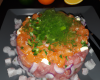 Tartare de saumon aux crevettes