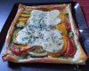 Tarte mozzarella et légumes