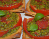 Croustillant tomato al pesto