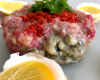 Tartare de bar aux huîtres