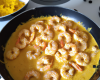 Crevettes au curry au lait de coco