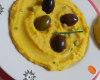 Purée aux olives et curcuma