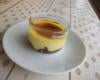 Crème brûlée sur lit chocolat