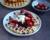 Croffle fraises et chantilly