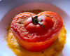 Moelleux à la tomate avec un cœur de faisselle