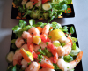 Salade de crevettes exotiques