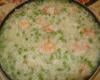 Risotto aux petits pois et au crevettes