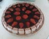 Charlotte aux fraises et biscuits roses de Reims