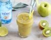 Smoothie antioxydant au kiwi, citron et  pomme verte