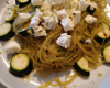 Capellini aux courgettes et à la feta