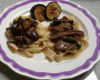 Tagliatelles fraîches aux aubergines et au magret de canard