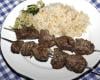 Brochettes de marinade d'agneau à l'orientale