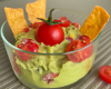 Triffle salé guacamole-tomates cerise