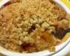 Crumble aux coings et abricots