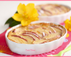 Clafoutis pêche amande