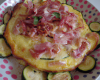 Clafoutis de courgettes et jambon