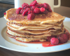 Raspberries pancakes