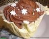 Nids de mousse aux deux chocolats, cupcakes