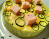 Flan de courgette au saumon fume