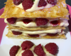 Millefeuille aux framboises