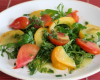 Salade de tomates au herbes et au gingembre