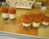 Verrine pesto crème de parmesan tomates confites