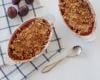 Crumble aux prunes rouges