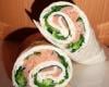 Wraps chèvre et saumon