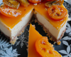 Cheesecake à l'orange et au kaki