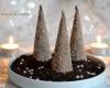 Sapins de Noël en chocolat, fourrés à la mousse de chamallows