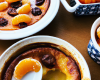 Petit clafoutis crème de marrons et clémentines