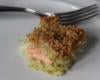 Crumble de saumon aux courgettes