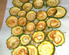 Eventail de courgettes