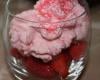 Verrine de fraises, Chantilly  au  Marsmallow