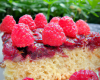 Gâteau aux framboises économique