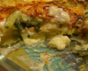 Gratin de ravioles du Royans aux courgettes et saumon fumé