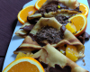 Crêpes au chocolat et à l'orange