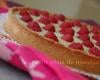 Tarte gourmande chocolat blanc et framboises