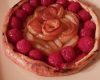 Tarte tatin aux pommes et framboises