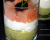 Verrine avocat-saumon-boursin