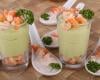 Verrines aux avocats et crevettes