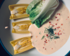 Crème d'endives et sa raviole de crabe