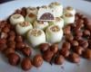 Chocolat blanc cœur praliné noisette